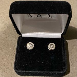 Kay Jewelers Diamond Circle Stud Earrings